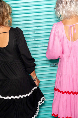 Arabella Dress - Black & White