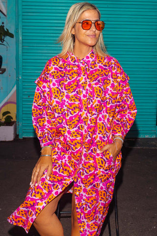 Astra Dress - Wild Pink