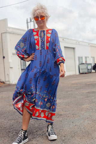 Classic Boho Dress - Seraphina Blue