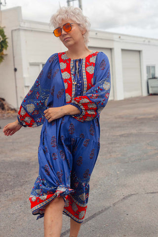 Classic Boho Dress - Seraphina Blue