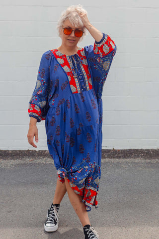 Classic Boho Dress - Seraphina Blue