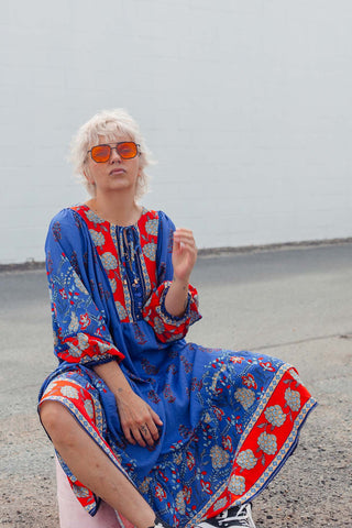 Classic Boho Dress - Seraphina Blue