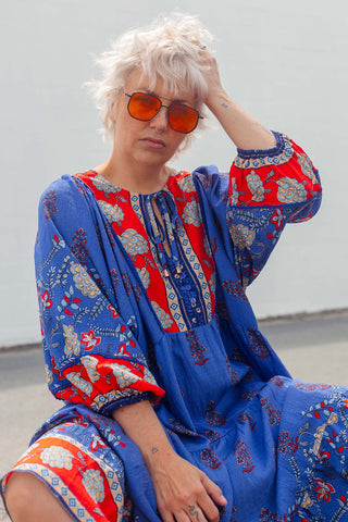 Classic Boho Dress - Seraphina Blue