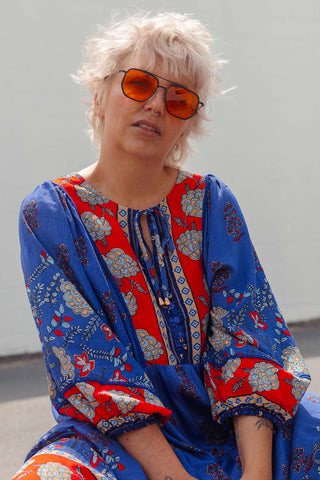 Classic Boho Dress - Seraphina Blue