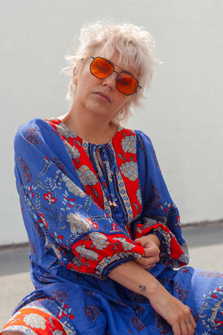 Classic Boho Dress - Seraphina Blue