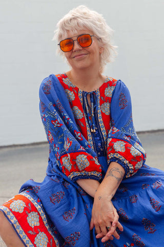 Classic Boho Dress - Seraphina Blue