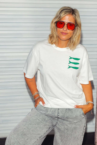 Petra Tee - Sardine White