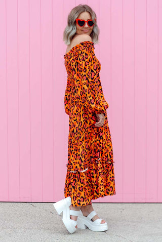 Phoebe Dress - Sunkissed Leopard
