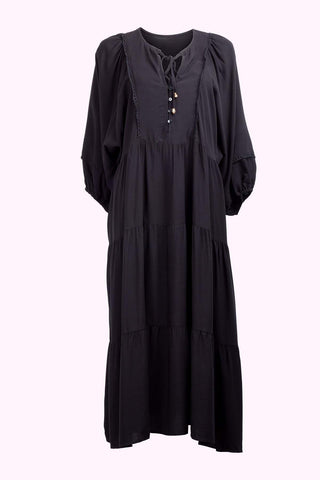 Classic Boho Dress - Black