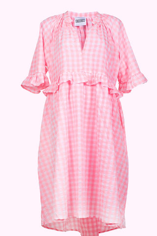 Freya Dress - Neon Pastel Pink ***PRE ORDER***