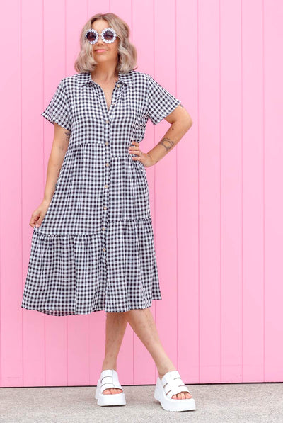 Jovie Dress - Black Check