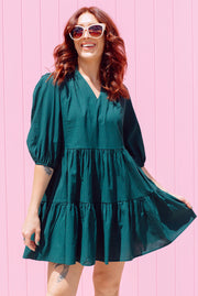 Remy Dress - Forest Green