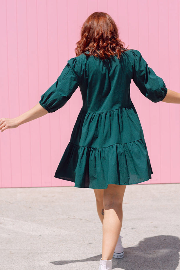 Remy Dress - Forest Green