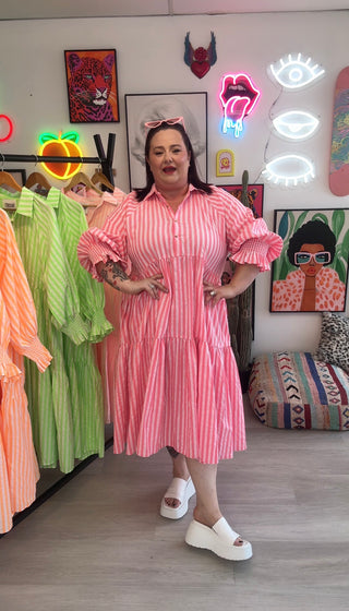 Winnie Dress - Neon Melon ***PRE ORDER***