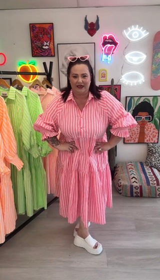 Winnie Dress - Neon Orange ***PRE ORDER***
