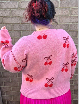 Cherry Knit - Pink