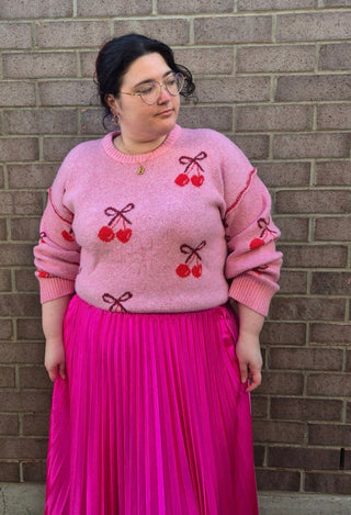 Cherry Knit - Pink
