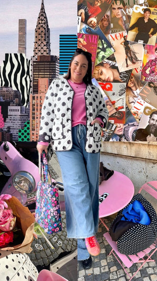 Quilted Reversible Jacket - Polka