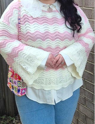Scout Knit - Blue & White