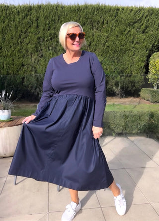 Junie Dress - Long Sleeve Navy