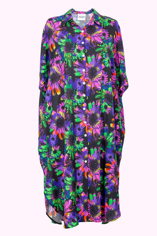 Mika Dress - Neon Floral