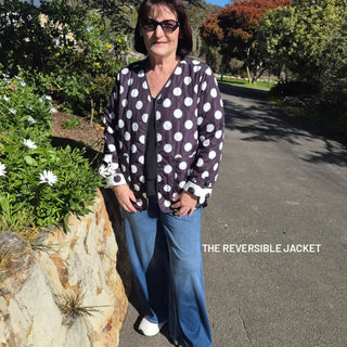 Quilted Reversible Jacket - Polka