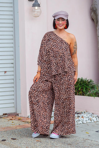 Raja Leopard Drape