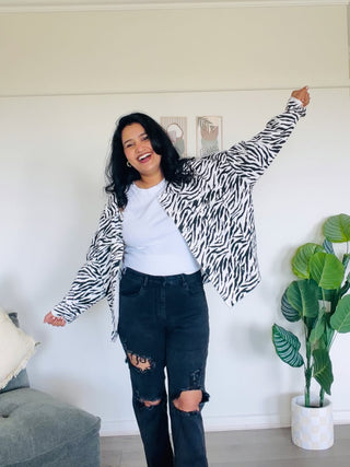 SS Denim Jacket - Zebra