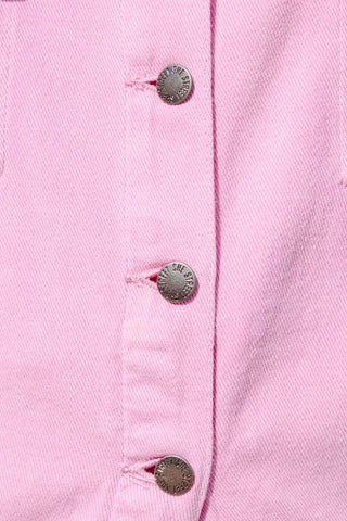 Street Denim Jacket - Pink