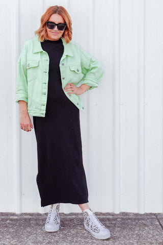 Street Denim Jacket - Mint