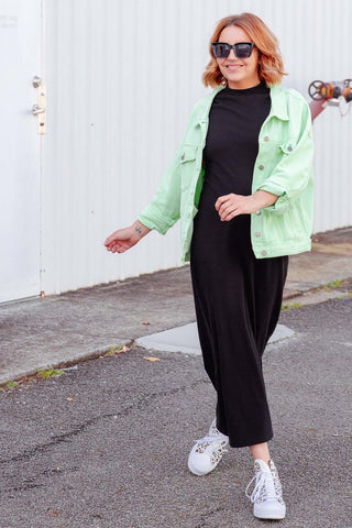 Street Denim Jacket - Mint