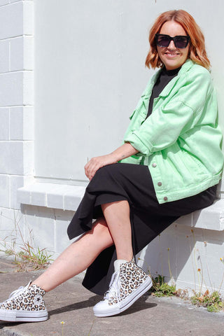 Street Denim Jacket - Mint