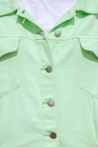 Street Denim Jacket - Mint