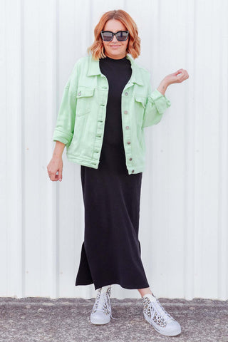 Street Denim Jacket - Mint