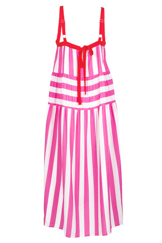 Freida Dress - Pink Stripe