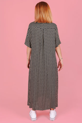 Monaco Shirt Dress - Black