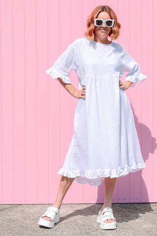 Serena Dress - White