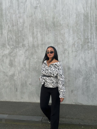 SS Denim Jacket - Zebra
