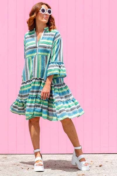 Weekender Dress - Blue Stripe