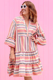 Weekender Dress - Peach Stripe
