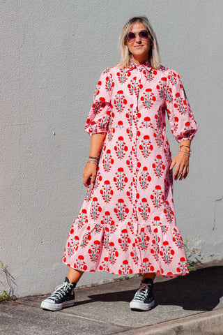 Abbie Dress - Carnation