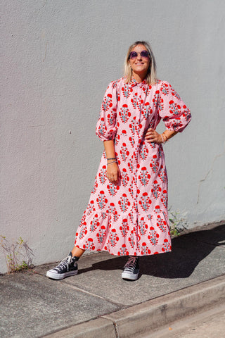 Abbie Dress - Carnation