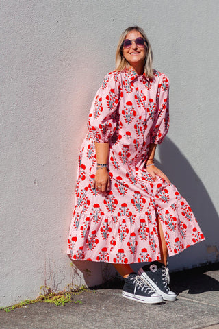 Abbie Dress - Carnation