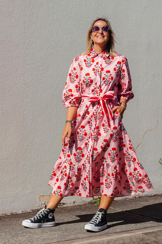 Abbie Dress - Carnation