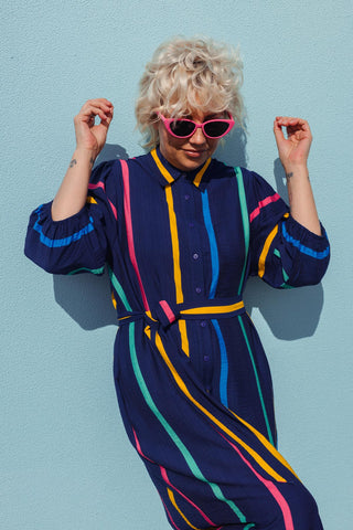 Annie Dress - Navy