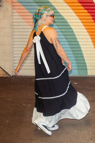 Arden Dress - Black & White