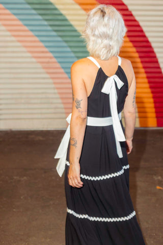 Arden Dress - Black & White