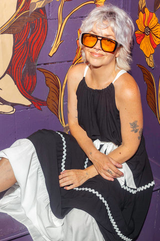 Arden Dress - Black & White