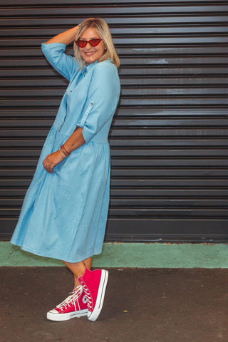 Audrey Denim Dress - Light Wash