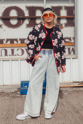 Billie Quilted Jacket - Evening Bloom